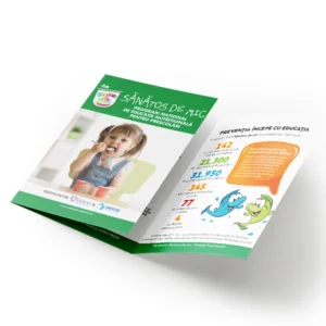Pliant publicitar trifold format A4