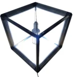 Sistem suport cub luminos textil lightbox