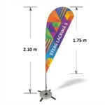 Steag promoțional în formă de lacrimă - imagine 5