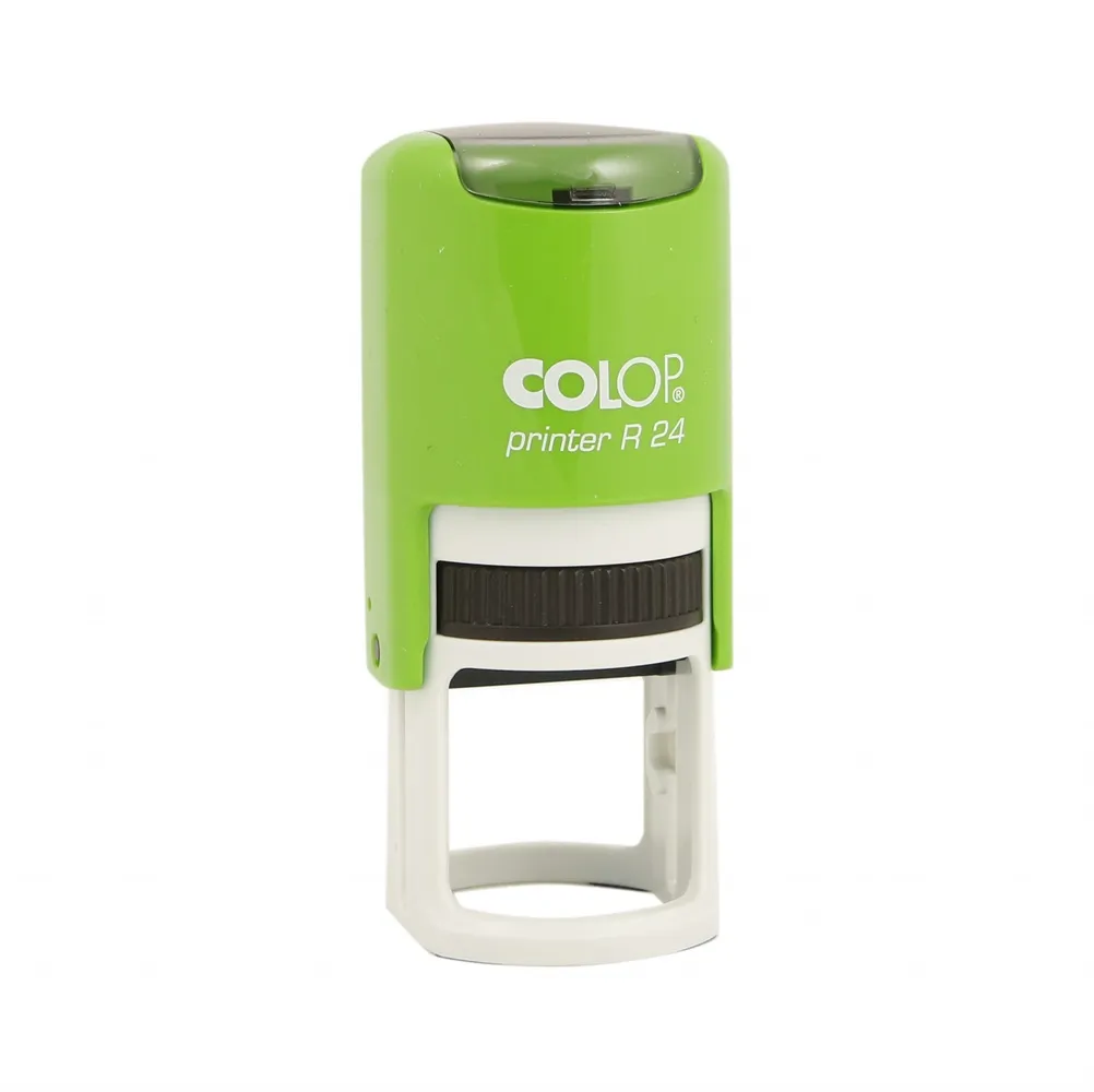 Ștampilă rotundă R24 Colop verde